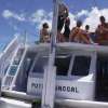 A group boat tour to the Komodo National Park is fun and easy! FYI that ladder to the left is the only way to get to the main living area.